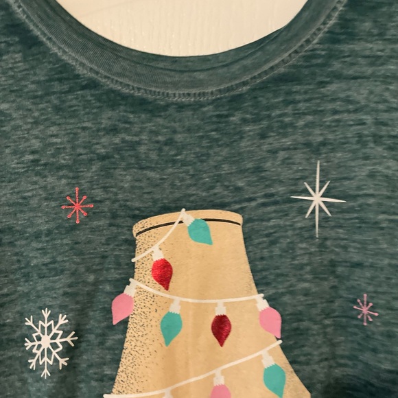 Lane Bryant Green Christmas Story Long Sleeve Tee - Picture 4 of 9